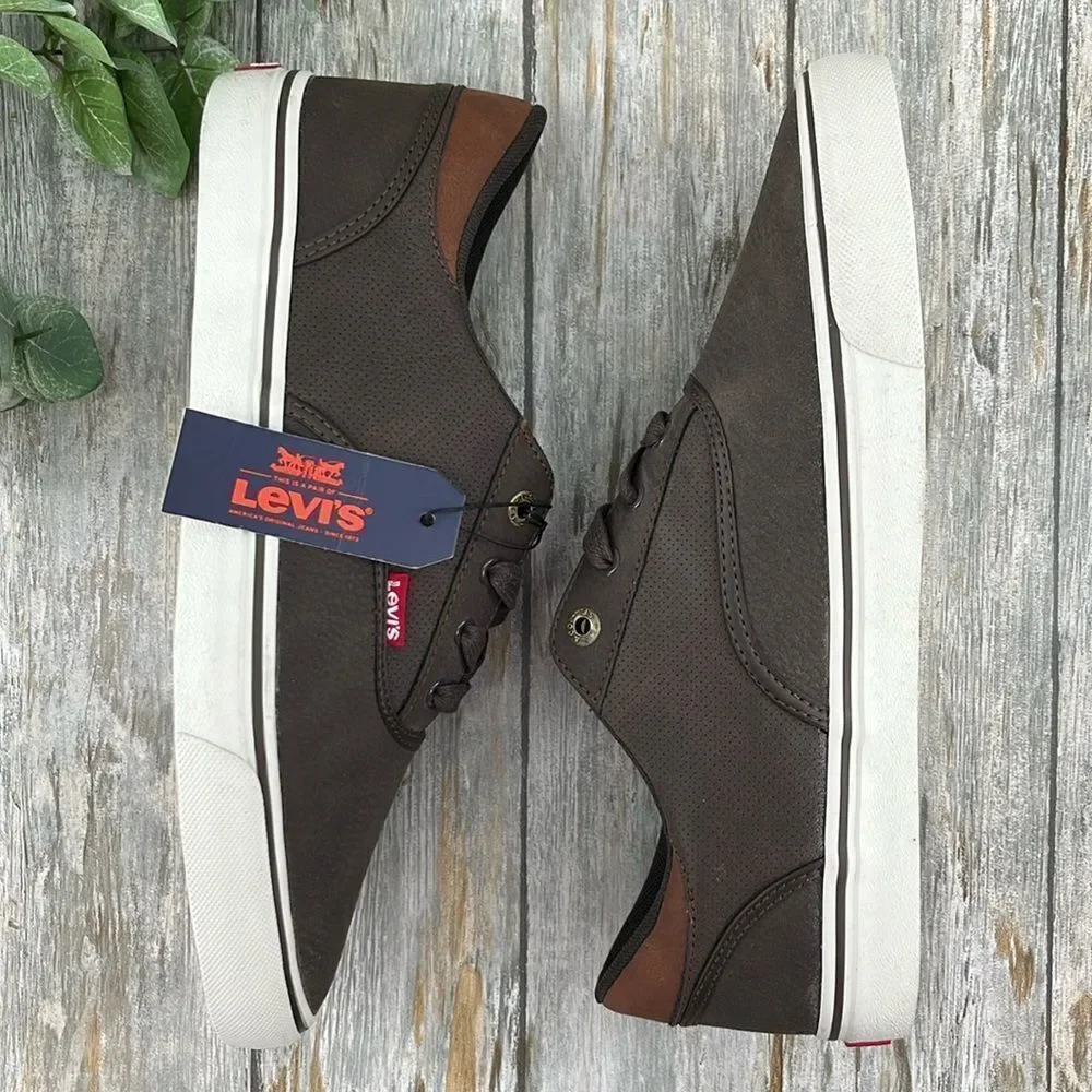 Levi's Mens Brown Ethan Casual Fashion Sneaker Shoes Size 9